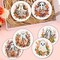 8PCS Halloween Ghost Diamond Art Coasters Kit with Holder & Cork Backing – DIY 4x4in Sparkling Craft Set for Adults & Beginners